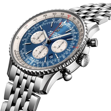 breitling chronometer navitimer stainless steel chronograph men's watch|Breitling Navitimer chrono 46mm watch.